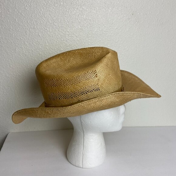 Western cowboy hat by Priest Hat Co. of Eagle, Idaho. Sz 23 1/4" - Picture 3 of 9